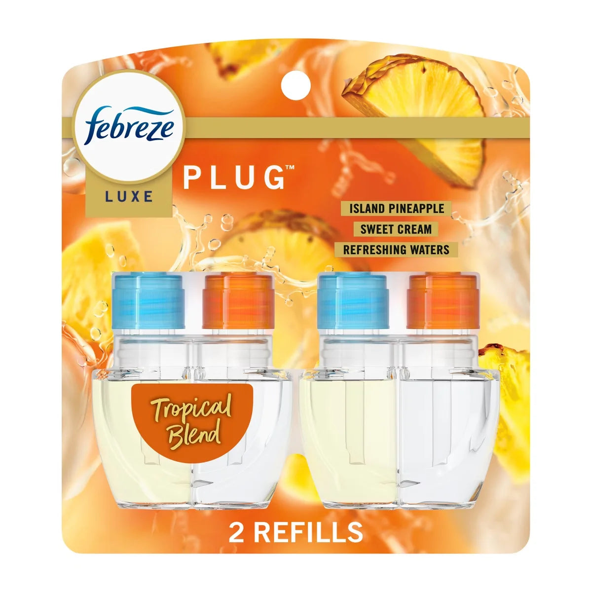 Febreze Luxe Plug Dual Air Freshener Refills - Tropical Blend - 1.75 fl oz/2ct