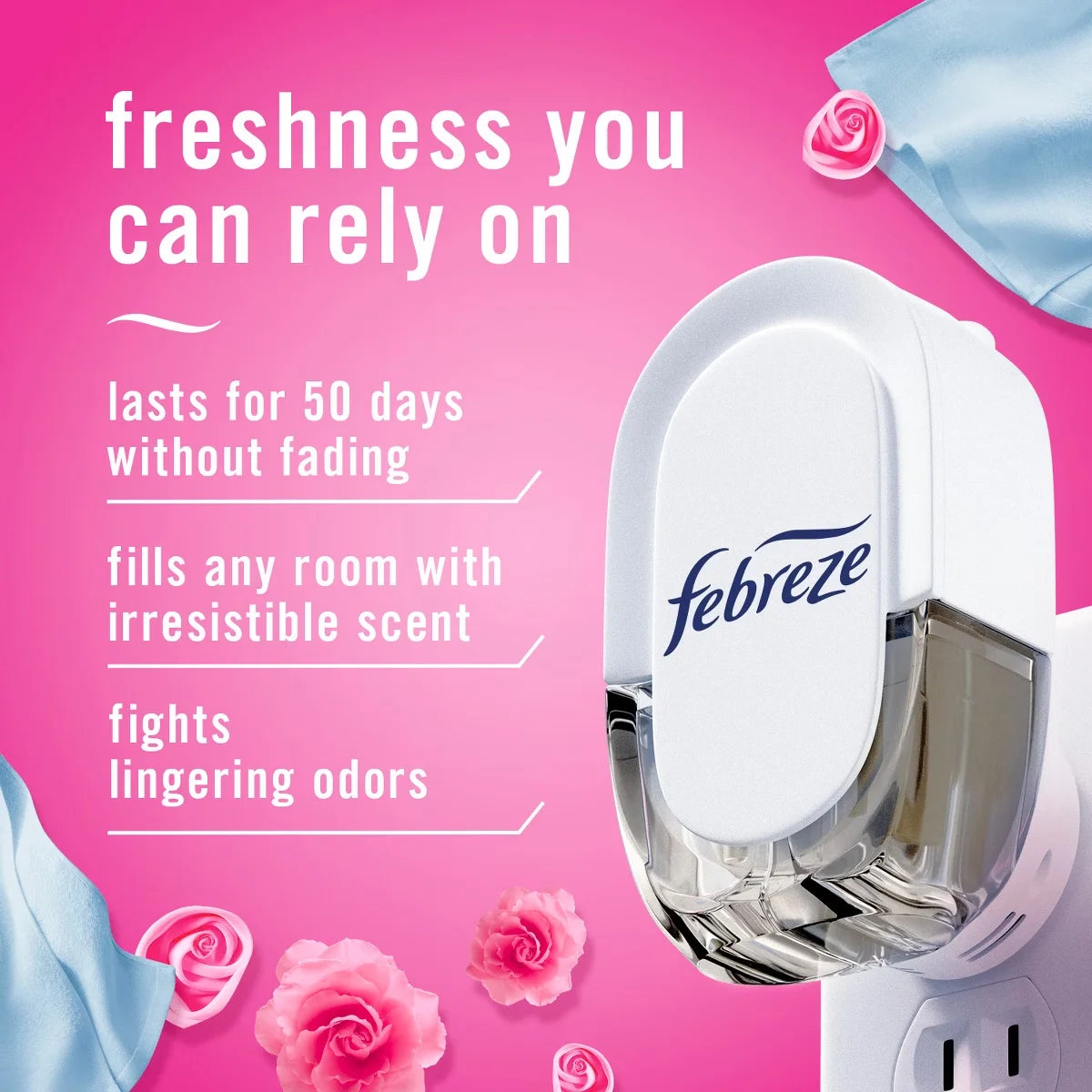 Febreze Plug Dual Refill Downy April Fresh - 0.87 fl oz