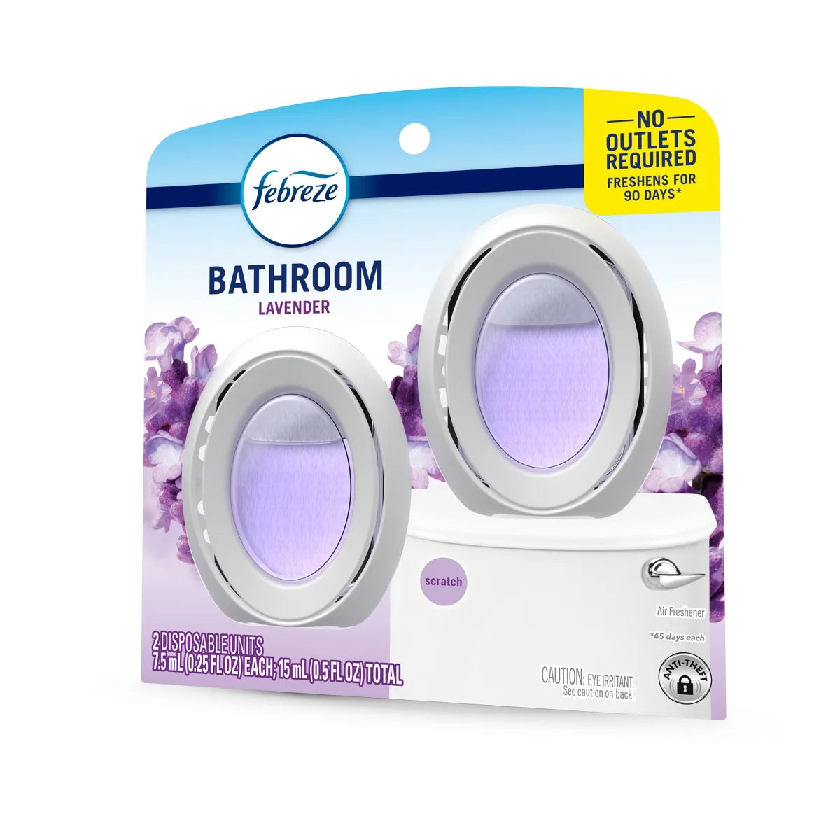 Febreze Light Lavender Bathroom Air Freshener - 2ct