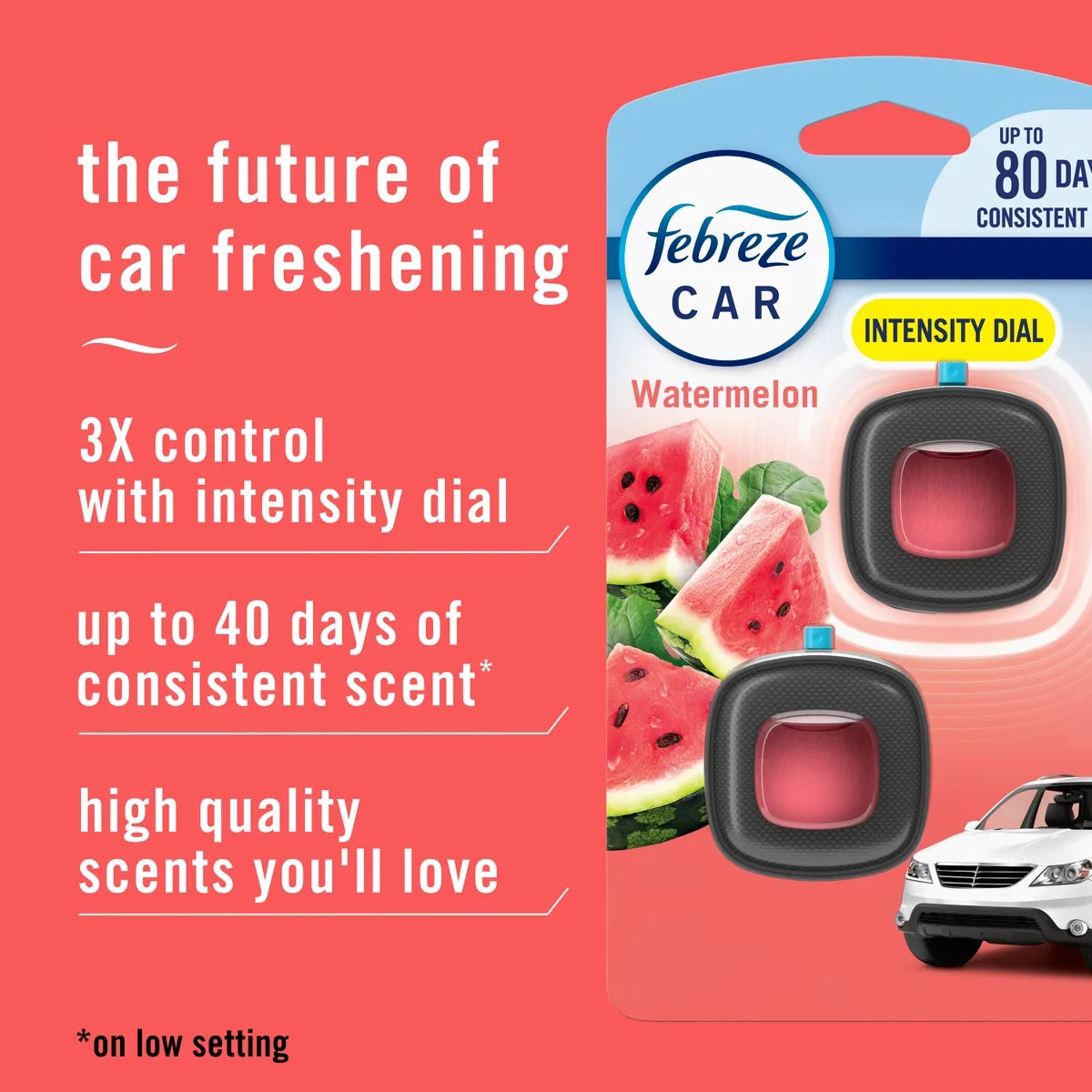 Febreze Car Air Freshener - Sweet Watermelon Vine - 2ct