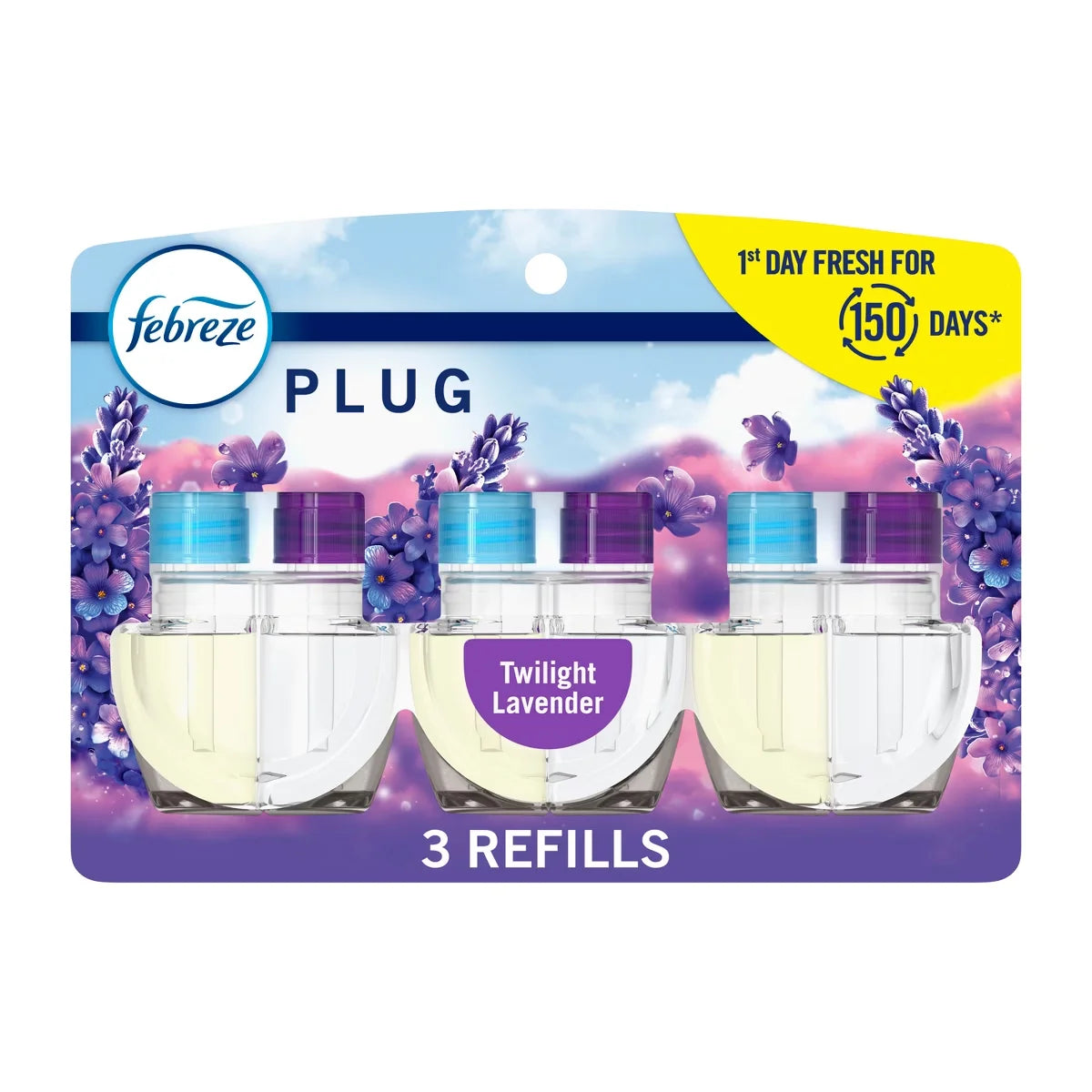 Febreze Plug Triple Air Freshener Refills - Twilight Lavender - 3ct