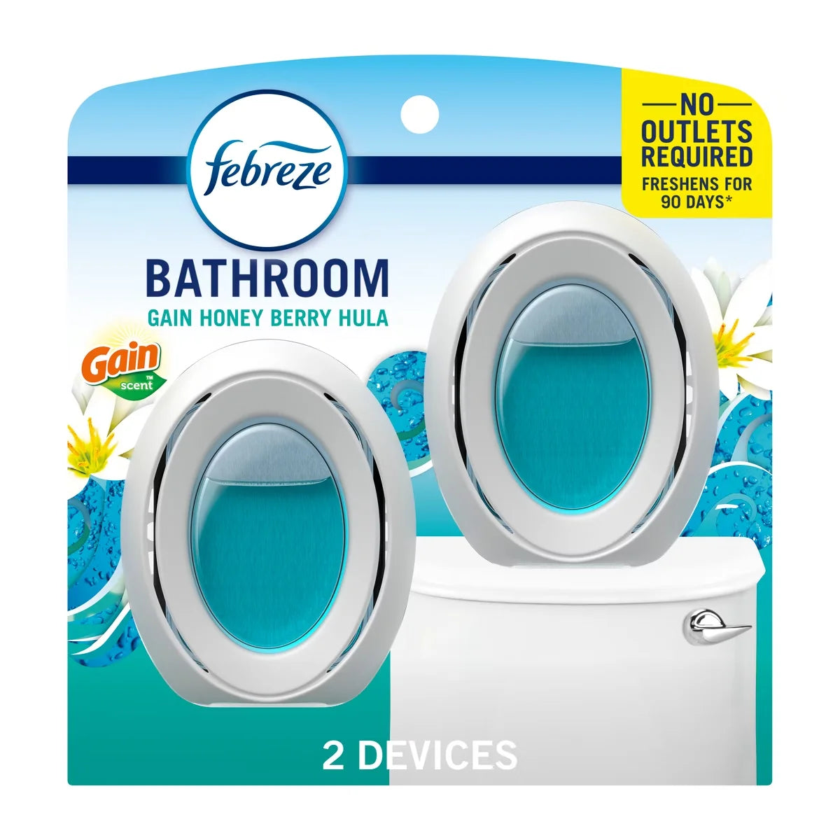Febreze Honeyberry Hula Bathroom Air Freshener - 2ct