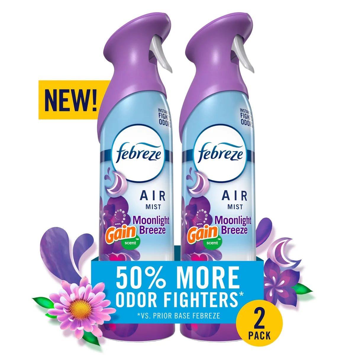 Febreze Air Fresheners Gain Moonlight Breeze -   2ct