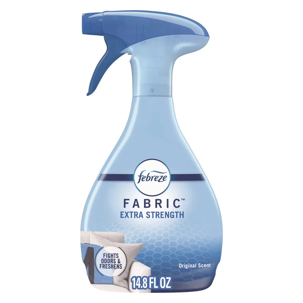 Febreze FABRIC Refresher/Odor Eliminator, Extra Strength, Original, 14.8 oz Spray Bottle, 8/Carton