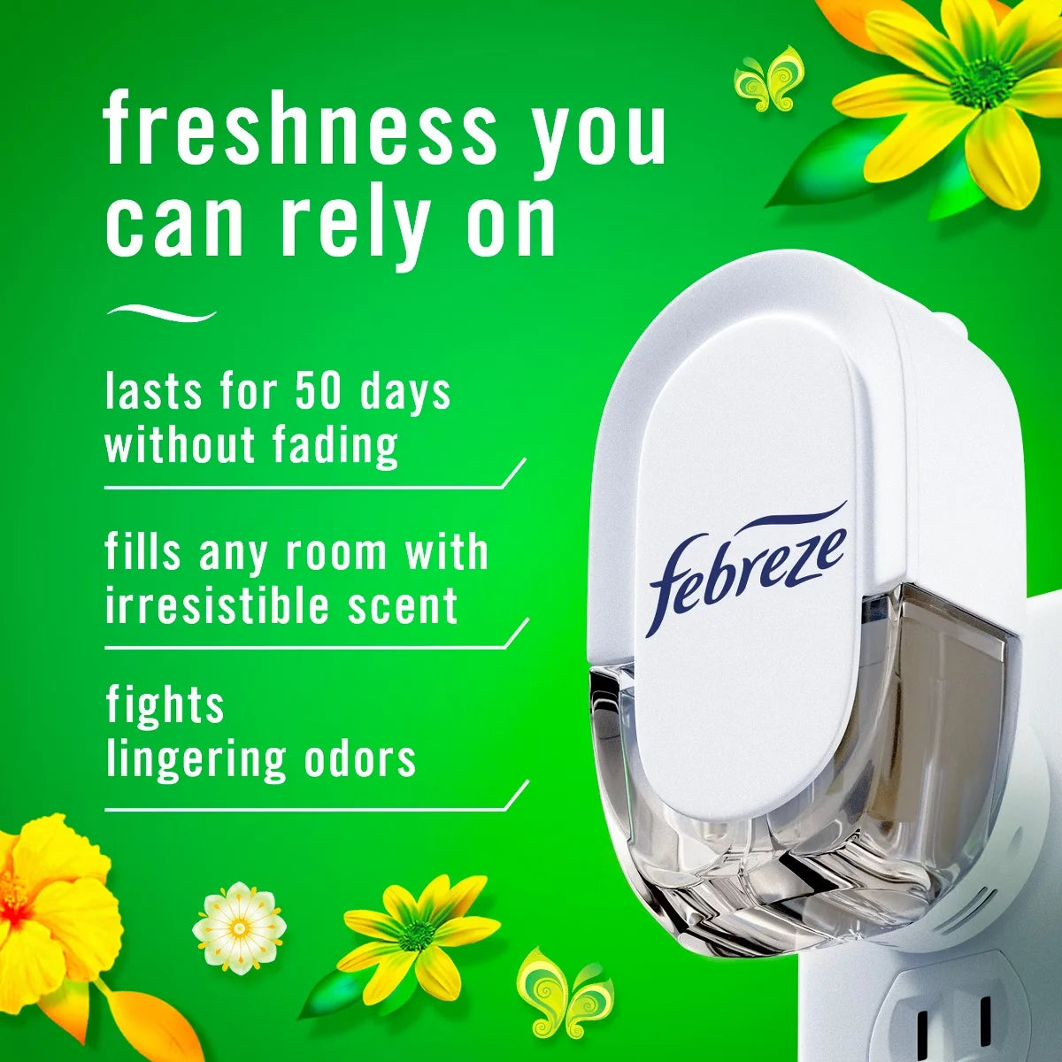 Febreze Odor-Fighting Fade Defy Plug Air Freshener - 2.63 fl oz/3pk