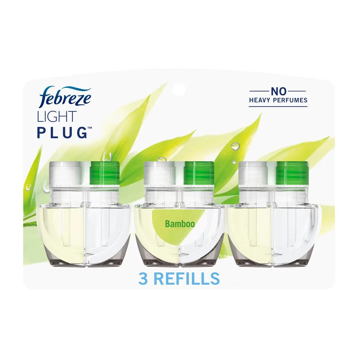 Febreze LIGHT Fade Defy Plug Air Freshener - Bamboo - 0.87 fl oz