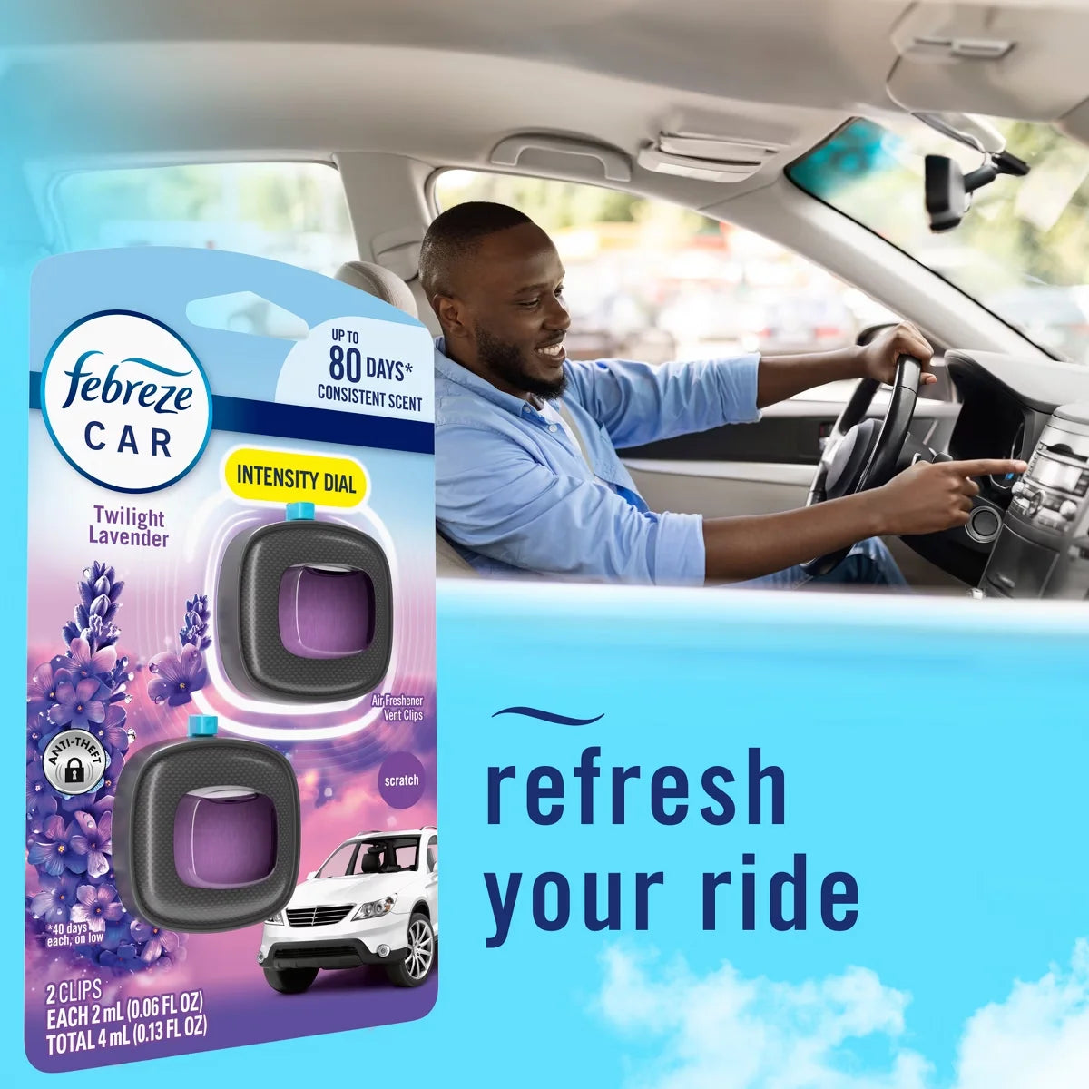 Febreze Car Air Fresheners - Twilight Lavender - 2ct