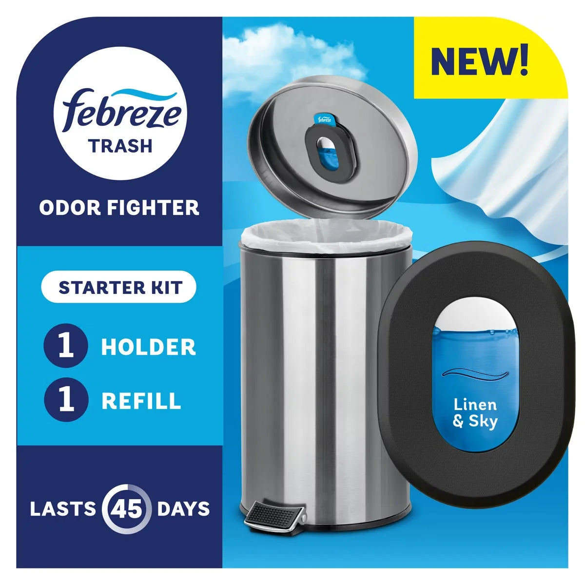 Febreze Trash Linen & Sky Air Freshener Starter Kit
