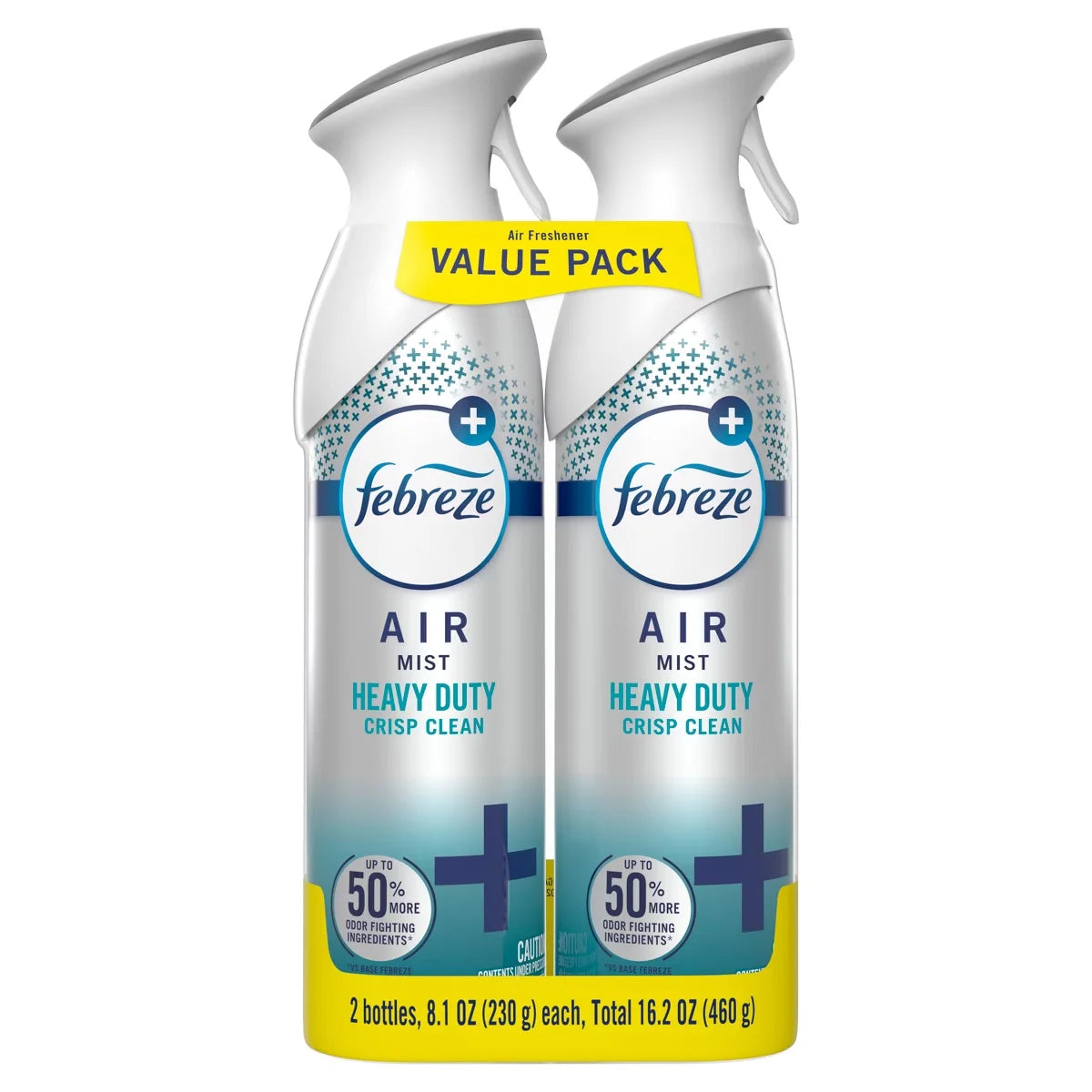 Febreze Odor-Fighting Heavy Duty Air Freshener - Crisp Clean - 16.2oz/2pk